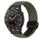 For Huawei Watch GT3 SE 22mm Magnetic Buckle Braided Watch Band(Metallic Gray) - 1