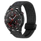 For Huawei Watch GT3 SE 22mm Magnetic Buckle Braided Watch Band(Black) - 1