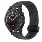 For Huawei Watch GT3 SE 22mm Magnetic Buckle Braided Watch Band(Wine Red) - 1