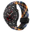 For Huawei Watch GT3 SE 22mm Magnetic Buckle Braided Watch Band(Camouflage Color) - 1