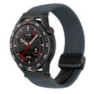 For Huawei Watch GT3 SE 22mm Magnetic Buckle Braided Watch Band(Space Gray) - 1