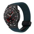 For Huawei Watch GT3 SE 22mm Magnetic Buckle Braided Watch Band(Forest Green) - 1