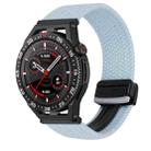 For Huawei Watch GT3 SE 22mm Magnetic Buckle Braided Watch Band(Blue) - 1