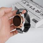 For Huawei Watch GT3 SE 22mm Magnetic Buckle Braided Watch Band(Z Dark Chocolate) - 3