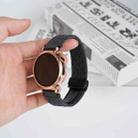 For Huawei Watch Buds 22mm Magnetic Buckle Braided Watch Band(Metallic Black) - 3