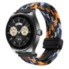 For Huawei Watch Buds 22mm Magnetic Buckle Braided Watch Band(Camouflage Color) - 1