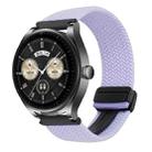 For Huawei Watch Buds 22mm Magnetic Buckle Braided Watch Band(Purple) - 1