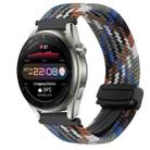 For Huawei Watch 3 Pro New 22mm Magnetic Buckle Braided Watch Band(Denim Colorful) - 1