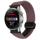 For Huawei Watch 3 Pro New 22mm Magnetic Buckle Braided Watch Band(Smoky Purple) - 1