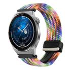 For Huawei Watch GT3 Pro 46mm 22mm Magnetic Buckle Braided Watch Band(Colorful) - 1