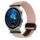 For Huawei Watch GT3 Pro 46mm 22mm Magnetic Buckle Braided Watch Band(Starlight Pink) - 1