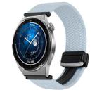 For Huawei Watch GT3 Pro 46mm 22mm Magnetic Buckle Braided Watch Band(Blue) - 1