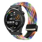 For Huawei Watch GT Runner 22mm Magnetic Buckle Braided Watch Band(Colorful) - 1