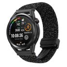 For Huawei Watch GT Runner 22mm Magnetic Buckle Braided Watch Band(Stars Black) - 1