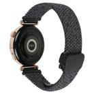 For Huawei Watch GT Runner 22mm Magnetic Buckle Braided Watch Band(Metallic Black) - 2