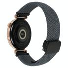 For Huawei Watch GT Runner 22mm Magnetic Buckle Braided Watch Band(Space Gray) - 2