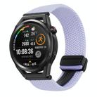 For Huawei Watch GT Runner 22mm Magnetic Buckle Braided Watch Band(Purple) - 1