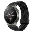 For Huawei Watch GT2 pro 22mm Magnetic Buckle Braided Watch Band(Stars Black) - 1