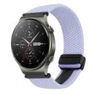 For Huawei Watch GT2 pro 22mm Magnetic Buckle Braided Watch Band(Purple) - 1