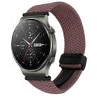 For Huawei Watch GT2 pro 22mm Magnetic Buckle Braided Watch Band(Smoky Purple) - 1