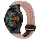 For Huawei Watch GT 2e 22mm Magnetic Buckle Braided Watch Band(Pink) - 1