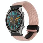 For Huawei Watch GT 22mm Magnetic Buckle Braided Watch Band(Starlight Pink) - 1