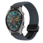 For Huawei Watch GT 22mm Magnetic Buckle Braided Watch Band(Space Gray) - 1