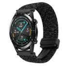 For Huawei Watch GT2 46mm 22mm Magnetic Buckle Braided Watch Band(Stars Black) - 1