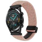 For Huawei Watch GT2 46mm 22mm Magnetic Buckle Braided Watch Band(Pink) - 1