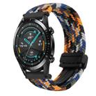 For Huawei Watch GT2 46mm 22mm Magnetic Buckle Braided Watch Band(Camouflage Color) - 1