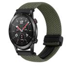 For Honor Watch GS 3i 22mm Magnetic Buckle Braided Watch Band(Metallic Gray) - 1