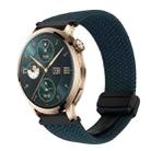 For Honor Watch 4 Pro 22mm Magnetic Buckle Braided Watch Band(Forest Green) - 1