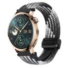 For Honor Watch 4 Pro 22mm Magnetic Buckle Braided Watch Band(Z Dark Chocolate) - 1