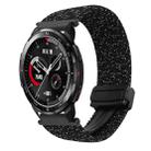 For Honor Watch GS Pro 22mm Magnetic Buckle Braided Watch Band(Stars Black) - 1