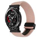 For Honor Watch GS Pro 22mm Magnetic Buckle Braided Watch Band(Starlight Pink) - 1