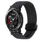 For Honor Watch GS Pro 22mm Magnetic Buckle Braided Watch Band(Black) - 1