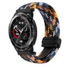 For Honor Watch GS Pro 22mm Magnetic Buckle Braided Watch Band(Camouflage Colorful) - 1