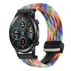 For Honor Magic Watch 2 46mm 22mm Magnetic Buckle Braided Watch Band(Colorful) - 1