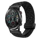 For Honor Magic Watch 2 46mm 22mm Magnetic Buckle Braided Watch Band(Stars Black) - 1