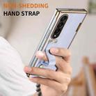 For Samsung Galaxy Z Fold3 Retractable Wrist Strap Invisible Stand Phone Case(Violets) - 3