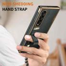 For Samsung Galaxy Z Fold4 Retractable Wrist Strap Invisible Stand Phone Case(Black) - 3