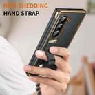 For Samsung Galaxy Z Fold6 Retractable Wrist Strap Invisible Stand Phone Case(Black) - 3