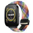 For Amazfit  Watch Bip 5 22mm Magnetic Buckle Braided Watch Band(Colorful) - 1