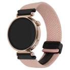 For Amazfit  Watch Bip 5 22mm Magnetic Buckle Braided Watch Band(Pink) - 1