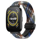 For Amazfit  Watch Bip 5 22mm Magnetic Buckle Braided Watch Band(Denim Colors) - 1