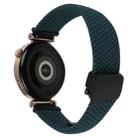 For Amazfit  Watch Bip 5 22mm Magnetic Buckle Braided Watch Band(Forest Green) - 2