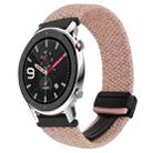 For Amazfit Watch GTR 4 22mm Magnetic Buckle Braided Watch Band(Starlight Pink) - 1