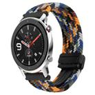 For Amazfit Watch GTR 4 22mm Magnetic Buckle Braided Watch Band(Camouflage) - 1