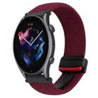 For Amazfit Watch GTR 3 Pro 22mm Magnetic Buckle Braided Watch Band(Black Sand Fed) - 1