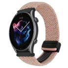 For Amazfit Watch GTR 3 Pro 22mm Magnetic Buckle Braided Watch Band(Starlight Pink) - 1